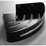 Corner Shelf / Hoek planchet zeephouder Rondo mat zwart