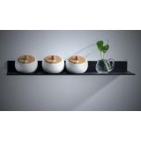 Shelf / Planchet Kubik mat zwart 30cm
