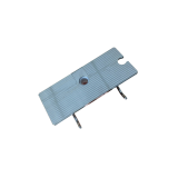 Planchet Metro 25x12cm met handdouchehouder chroom voor montage aan een glijstang