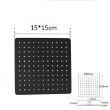 Hoofddouche Slim 15x15cm gepolijst RVS