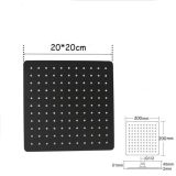 Hoofddouche Slim 20x20cm mat zwart