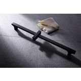 Duschset Square matt schwarz - Handbrause Duschstange 66 cm - Duschschlauch 150 cm
