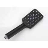 Duschset Square matt schwarz - Handbrause Duschstange 66 cm - Duschschlauch 150 cm