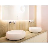 Waskom opbouw Bowl composiet ø41cm wit mat