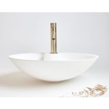 Waskom opbouw Bowl composiet ø41cm wit mat