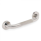 Badgreep 30cm chroom met anti slip handvat