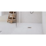 Composiet douchebak Slim Eco 100x130 cm leisteen wit