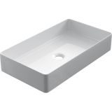 Keramische rechthoekige opbouw waskom Recto 60x34cm wit