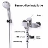Wassertemperaturanzeige des Duschhahns mit LED-Anzeige