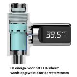 Wassertemperaturanzeige des Duschhahns mit LED-Anzeige