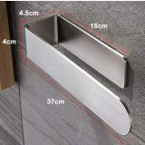 Handdoekhouder slim 37 cm RVS