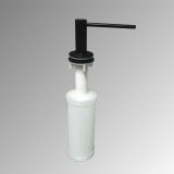 Inbouw zeepdispenser Slim XL mat zwart voor bladmontage